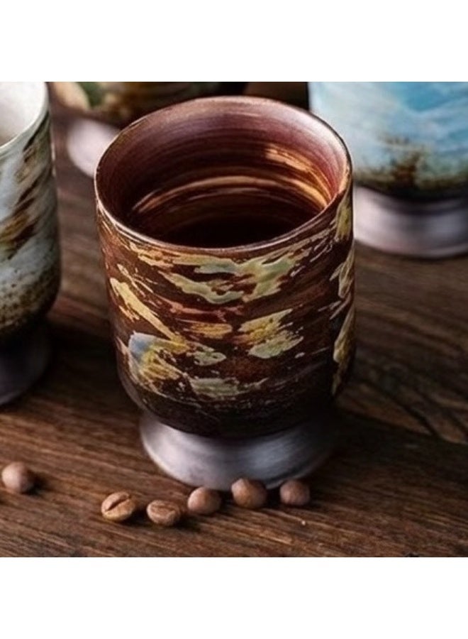 Clink Vintage Style Coffee Cup Creative Japanese Style High-foot Tea Cup Office Home Mug - Image 5